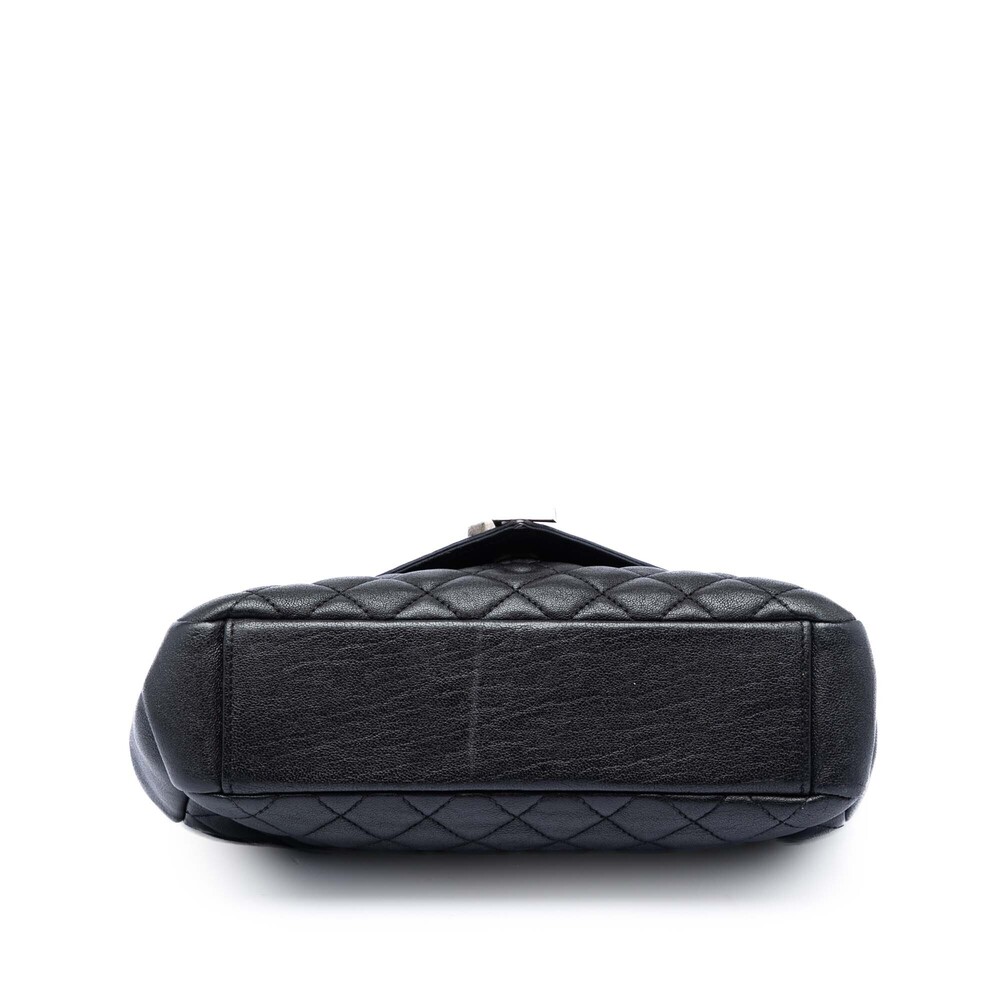 Pre-Loved Saint Laurent Medium Sheepskin Triquilt Monogram College Bag - Picture 3 of 7